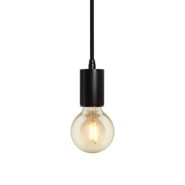 Bruck Gents E26 Pendelleuchte schwarzes Kabel
