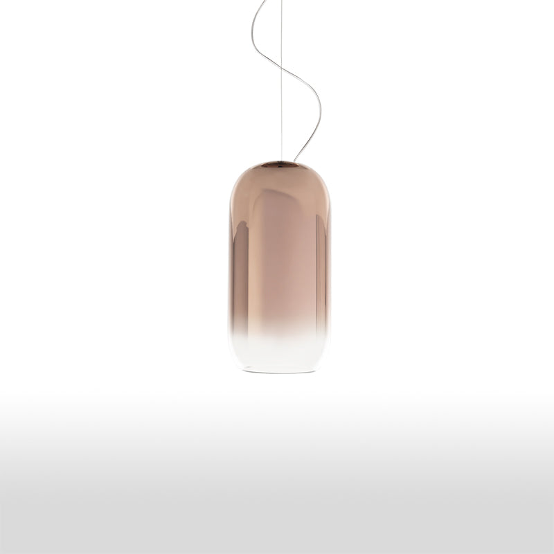 Artemide Gople Mini Hängeleuchte Kupfer Glas