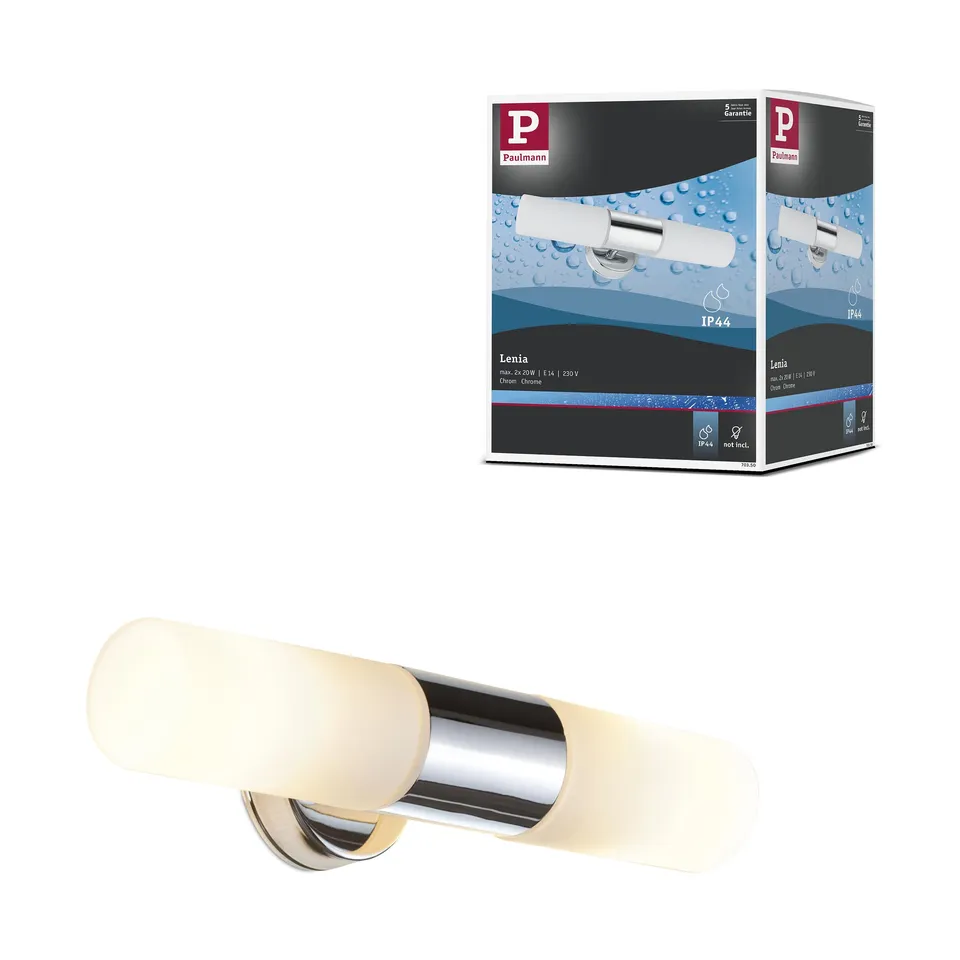 Paulmann Lenia 70350 Spiegelleuchte E14 Chrom IP44