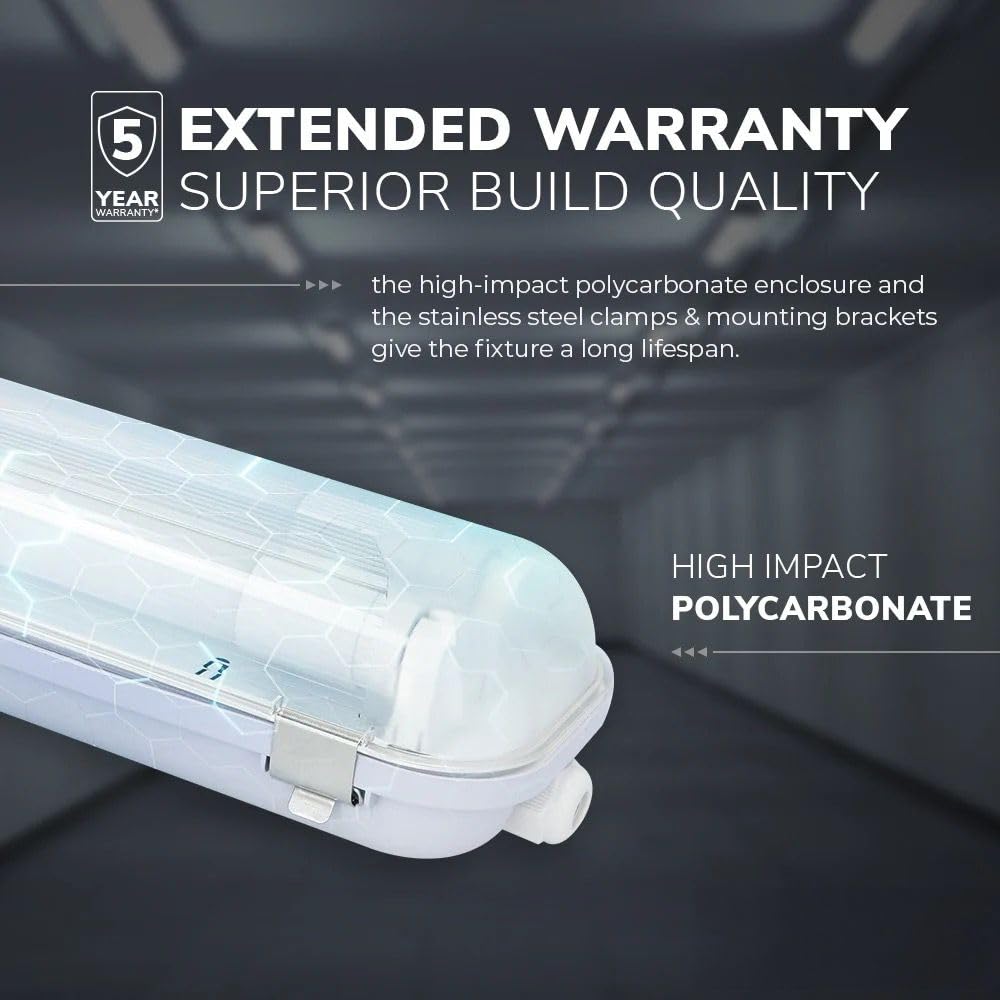 Hoftronic Ecoseries Feuchtraumleuchte 150cm 6000K IP65
