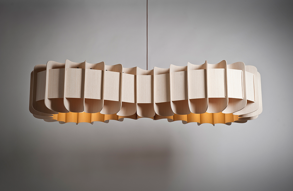 Bruck Clarissa Pendelleuchte Holz feuchtefest