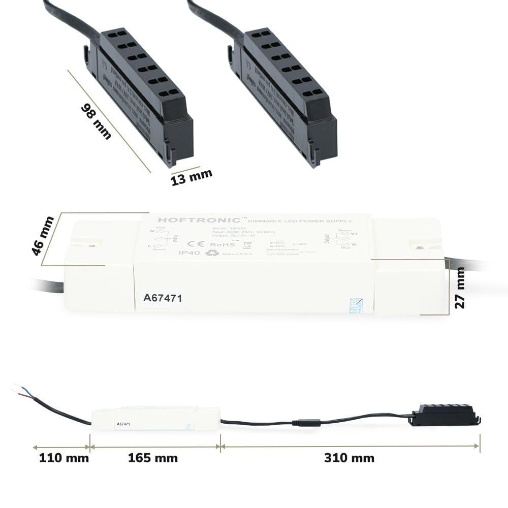 Hoftronic Sienna LED Einbaustrahler 12V schwenkbar 6x3W 2700K