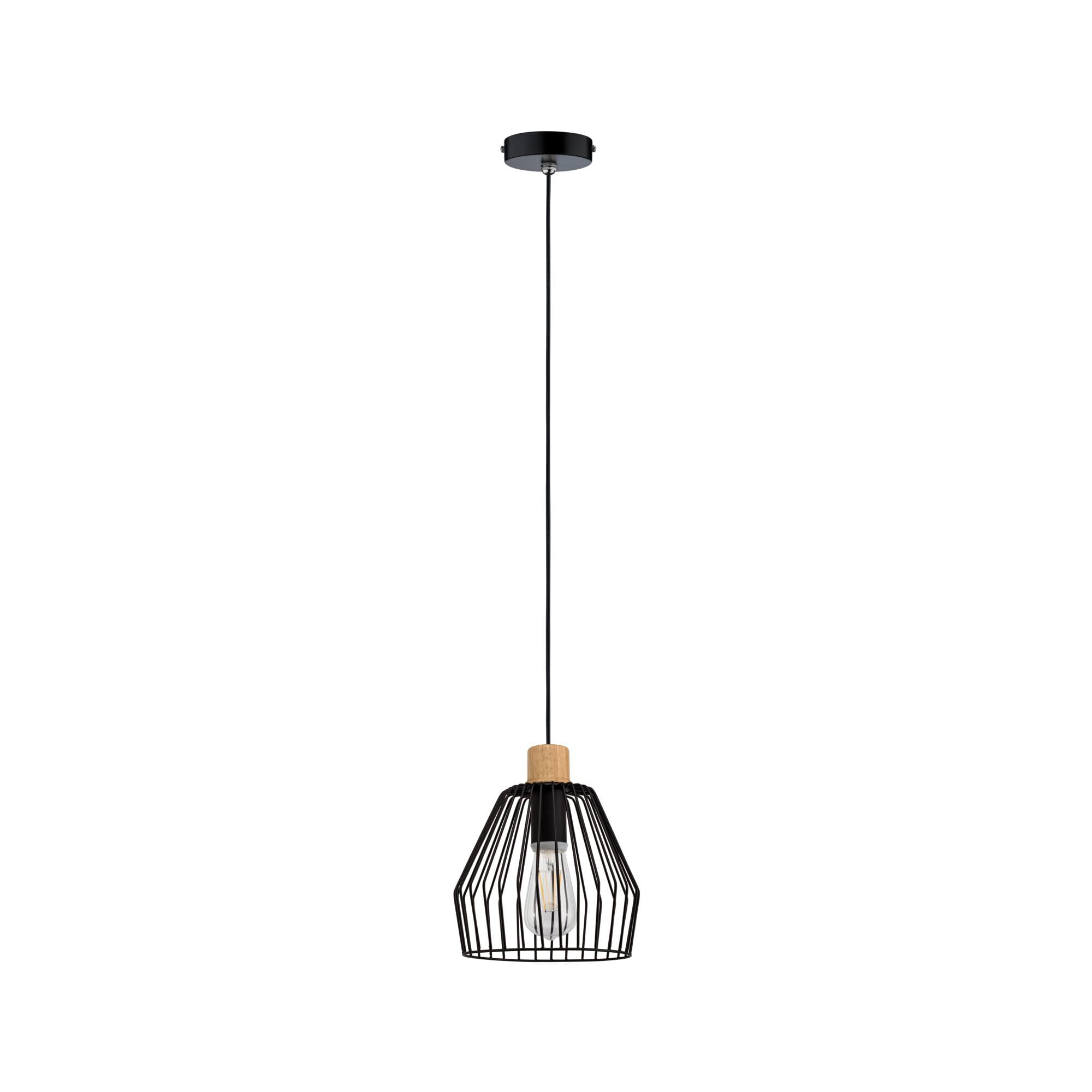 Paulmann Cameo 70891 Pendelleuchte E27 IP44 schwarz Holz
