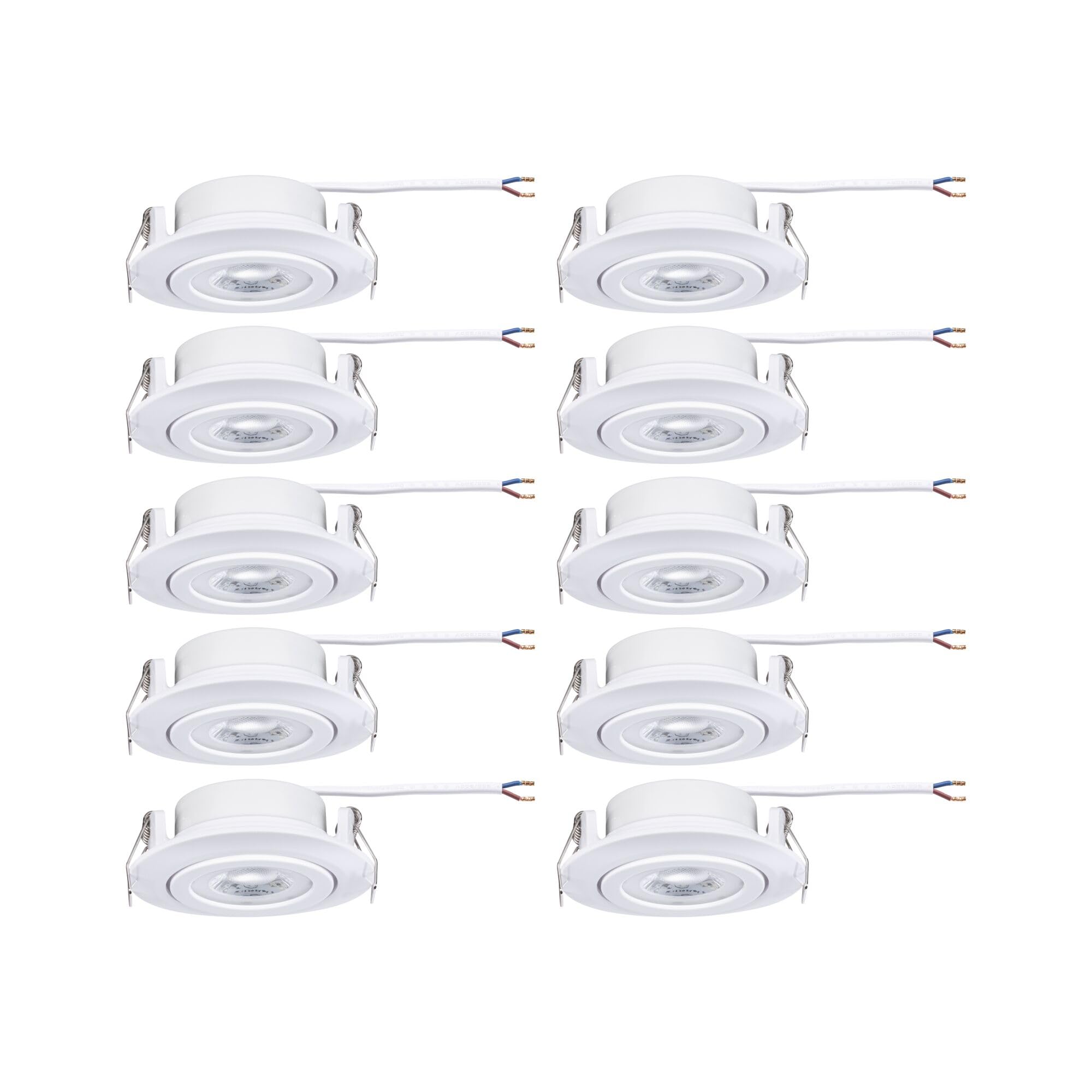 Paulmann 99996 Einbauspot 10er-Set schwenkbar warmweiß