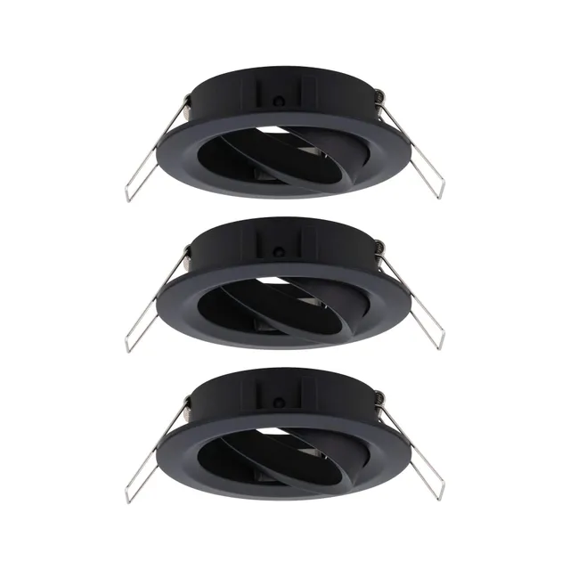 Paulmann Choose 92487 Einbaustrahler schwenkbar schwarz 3er