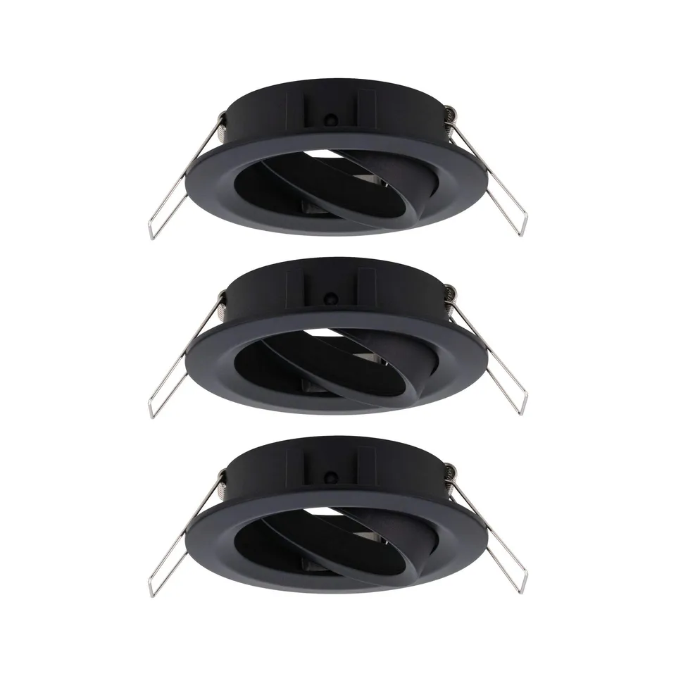 Paulmann Choose 92487 Einbaustrahler schwenkbar schwarz 3er