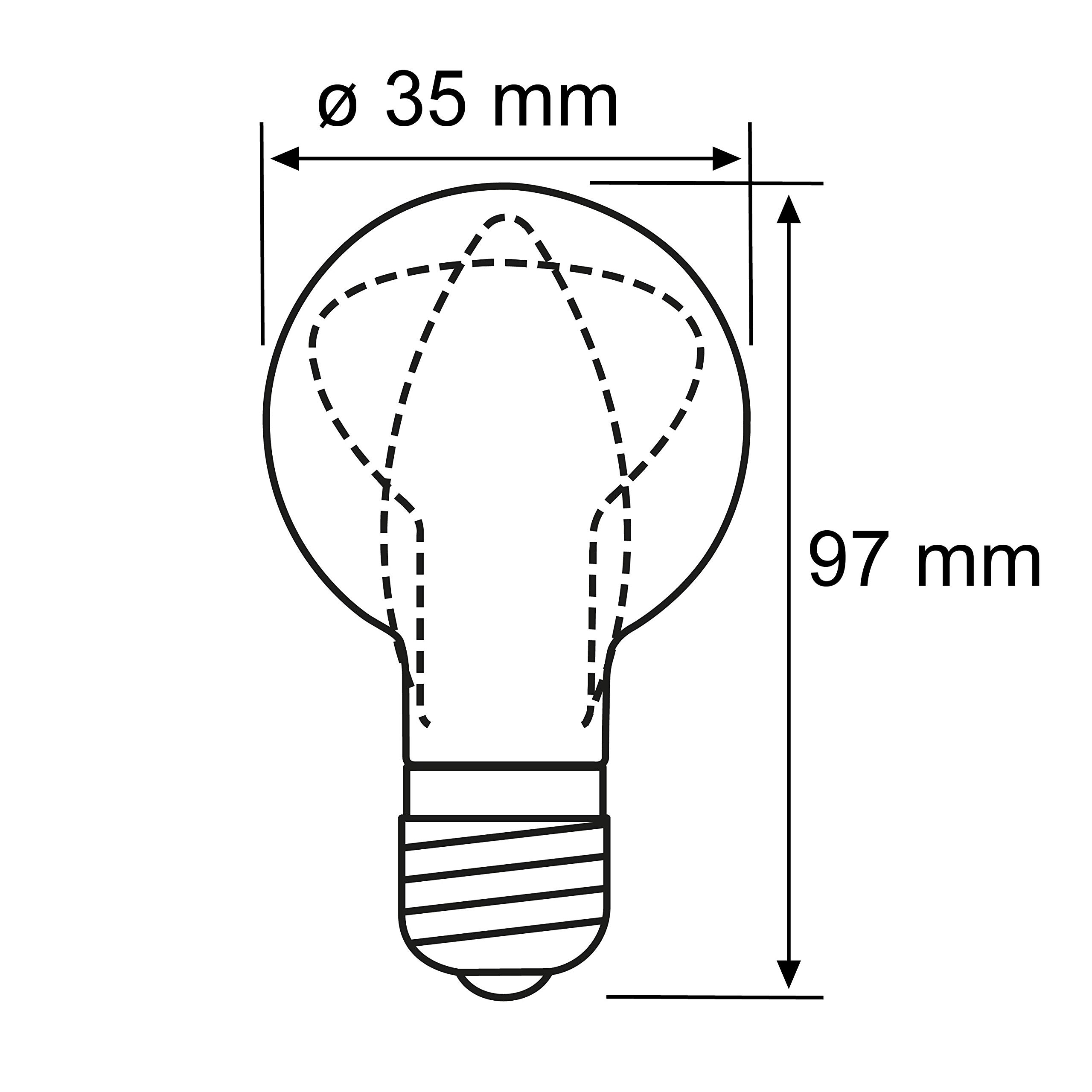 Paulmann 28474 LED Kerze 2W E14 Leuchtmittel klar warmweiß