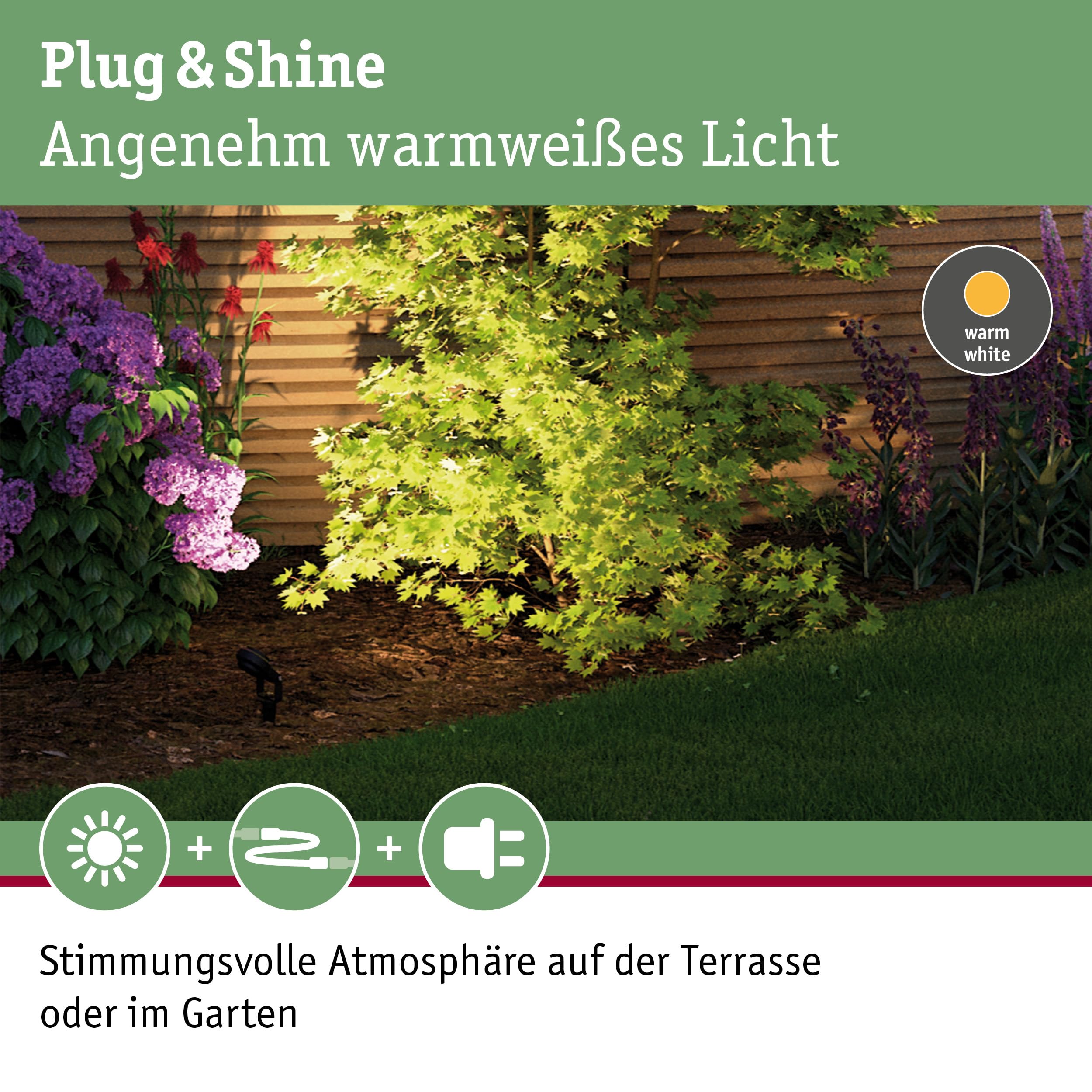 Paulmann 93934 Plug&Shine Sting Spot IP67 6W 3000K