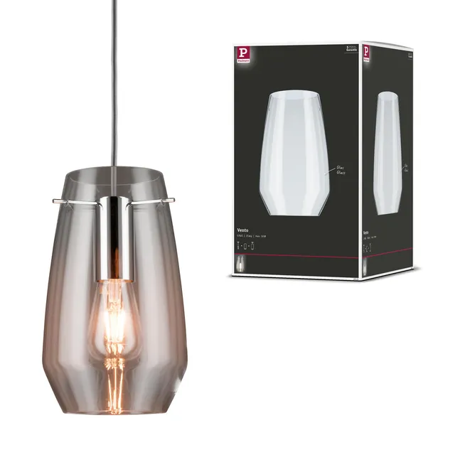 Paulmann URail Vento 2Easy Lampenschirm klar 170mm Glas