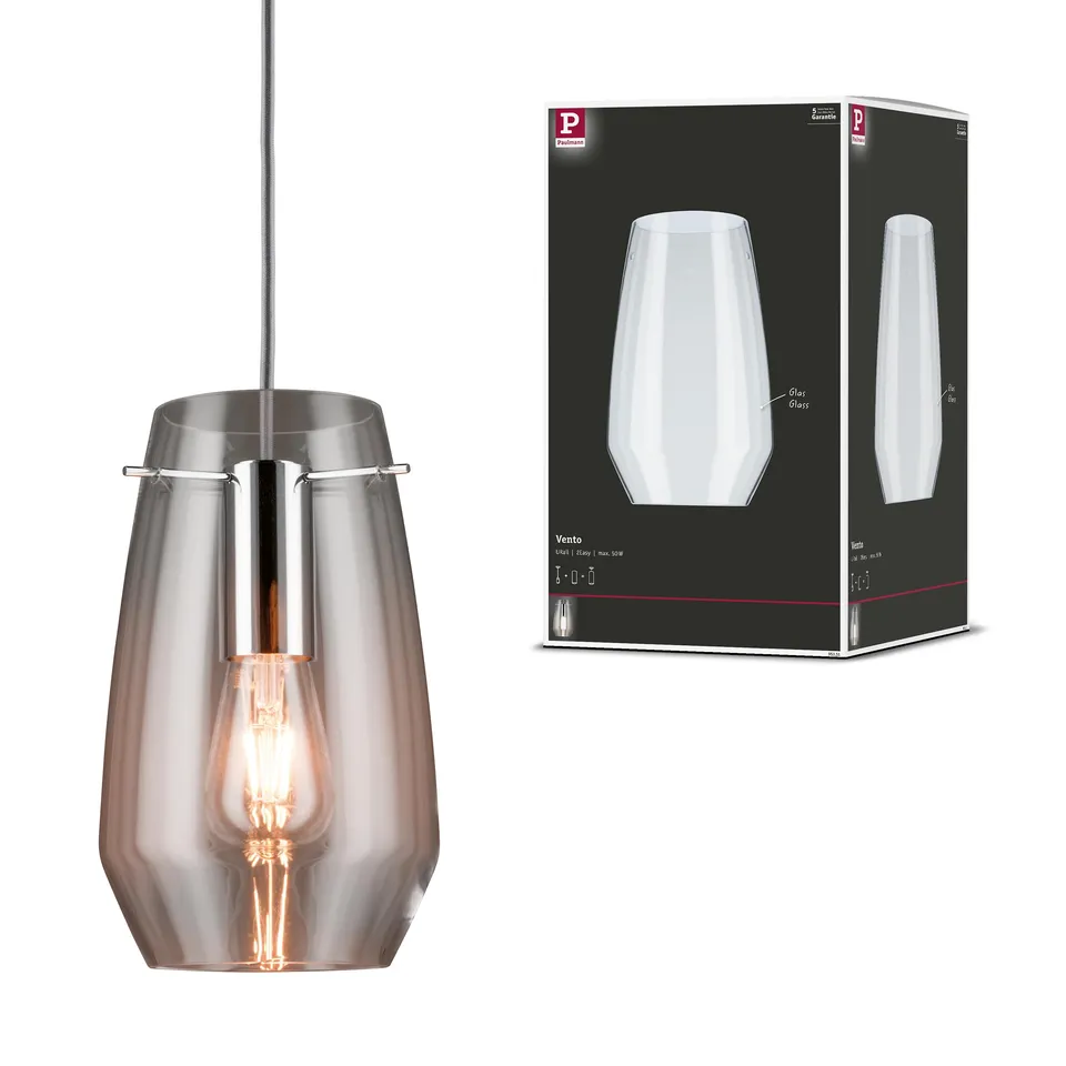 Paulmann URail Vento 2Easy Lampenschirm klar 170mm Glas