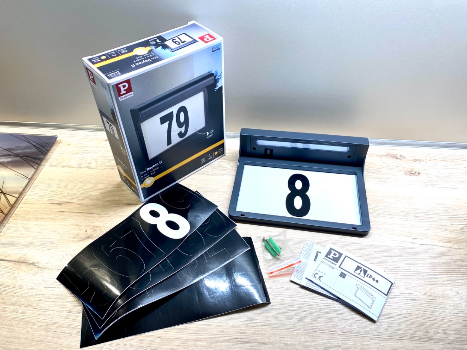 Paulmann Dayton II 95388 Solar-Hausnummernleuchte IP44