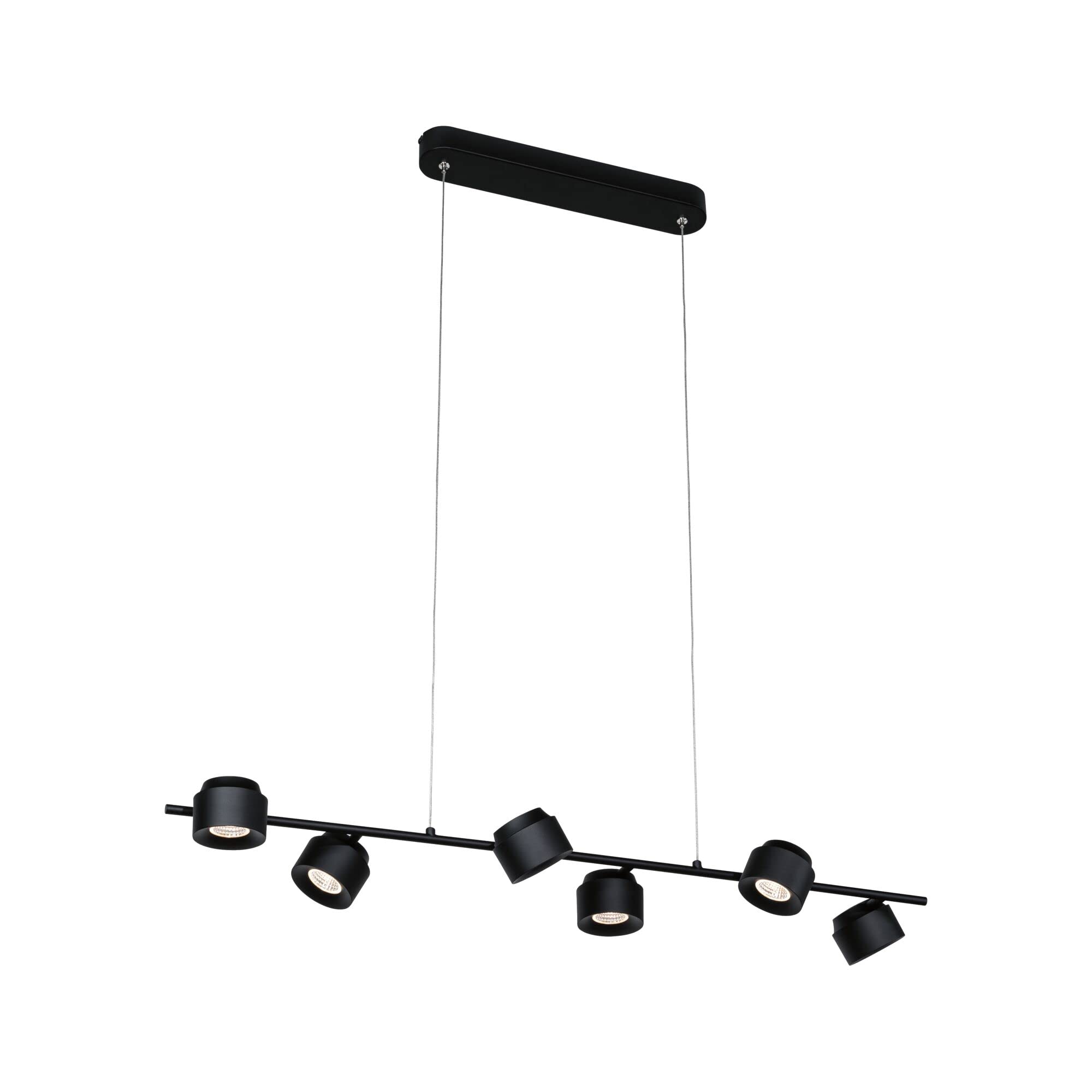 Paulmann 79773 Puric Pane Pendelleuchte schwarz 6-flammig
