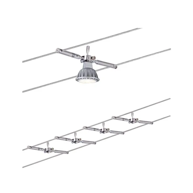 Paulmann Togo Seilsystem Basisset chrom max. 4x10W ohne LM