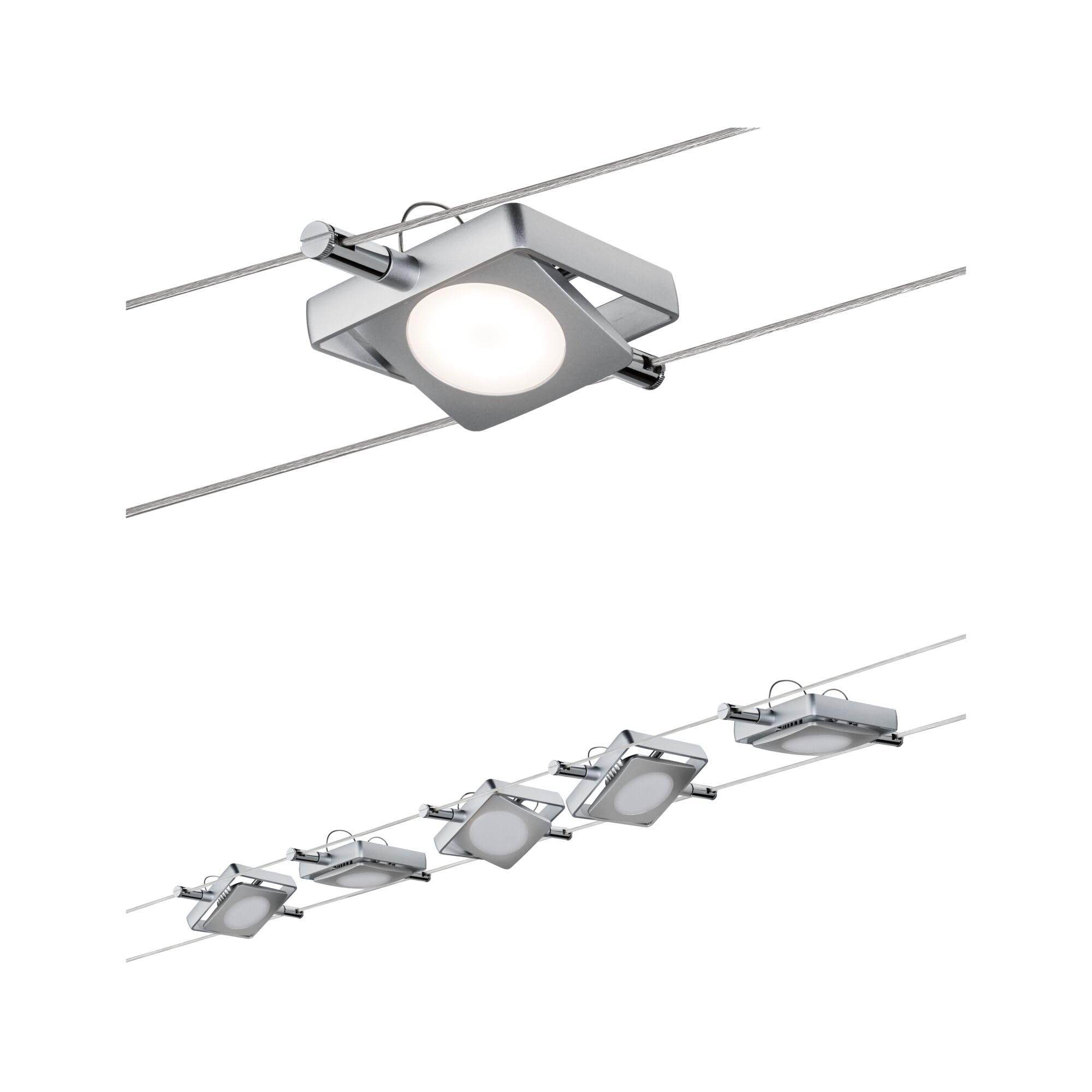 Paulmann 941.08 Seilsystem 5 Spots LED chrom matt