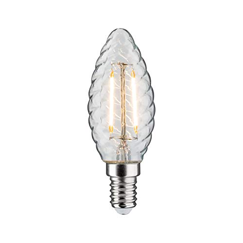 Paulmann 28499 LED Kerze gedreht E14 klar warmweiß dimmbar