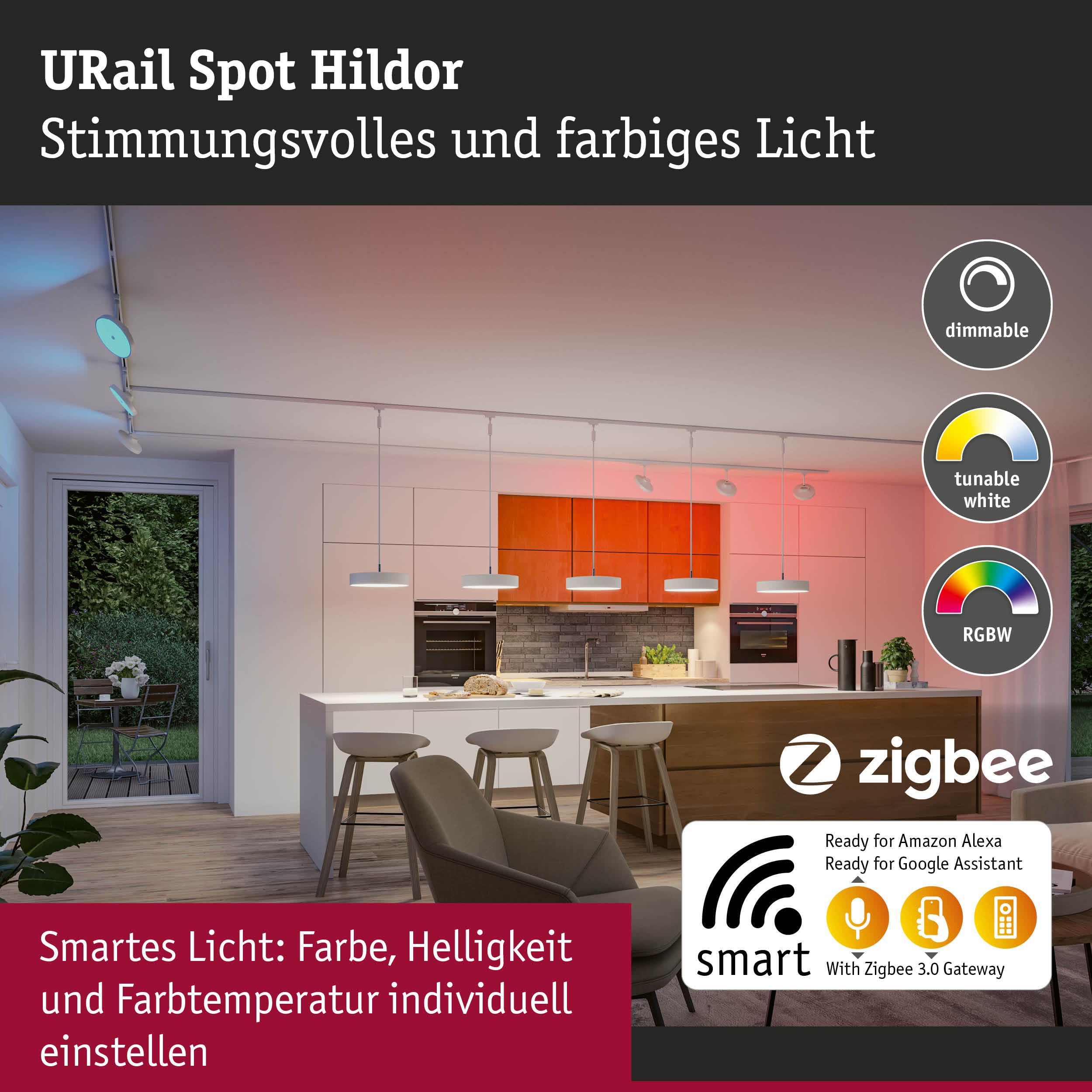 Paulmann URail Hildor 94896 Schienenspot 4000K Weiß