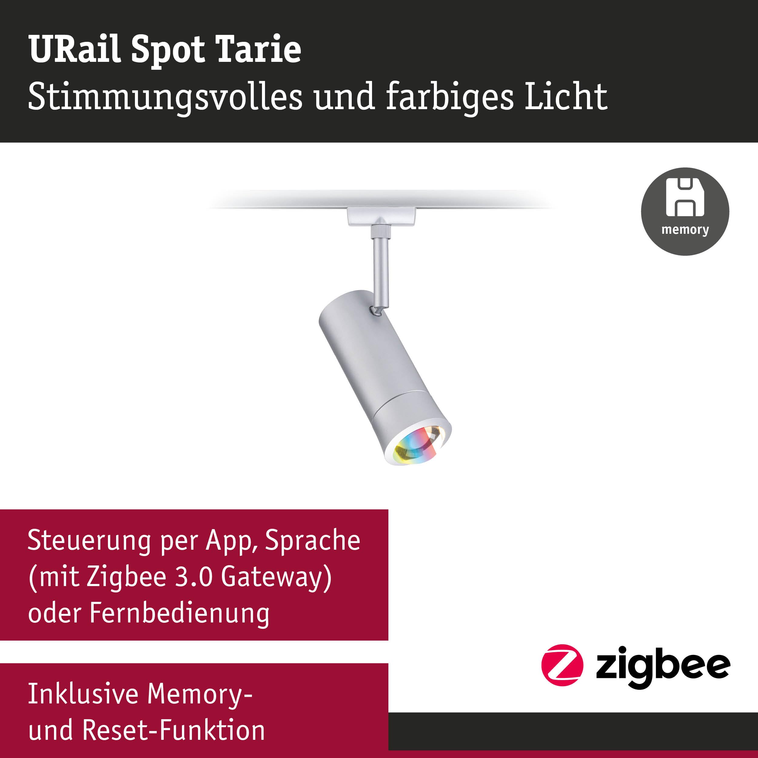 Paulmann URail 95691 Tarie Spot Chrom matt RGBW