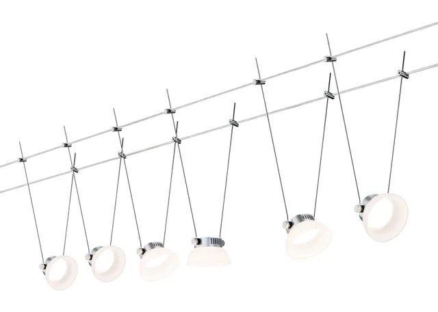 Paulmann 941.13 Seilsystem LED Set silber 6-flammig
