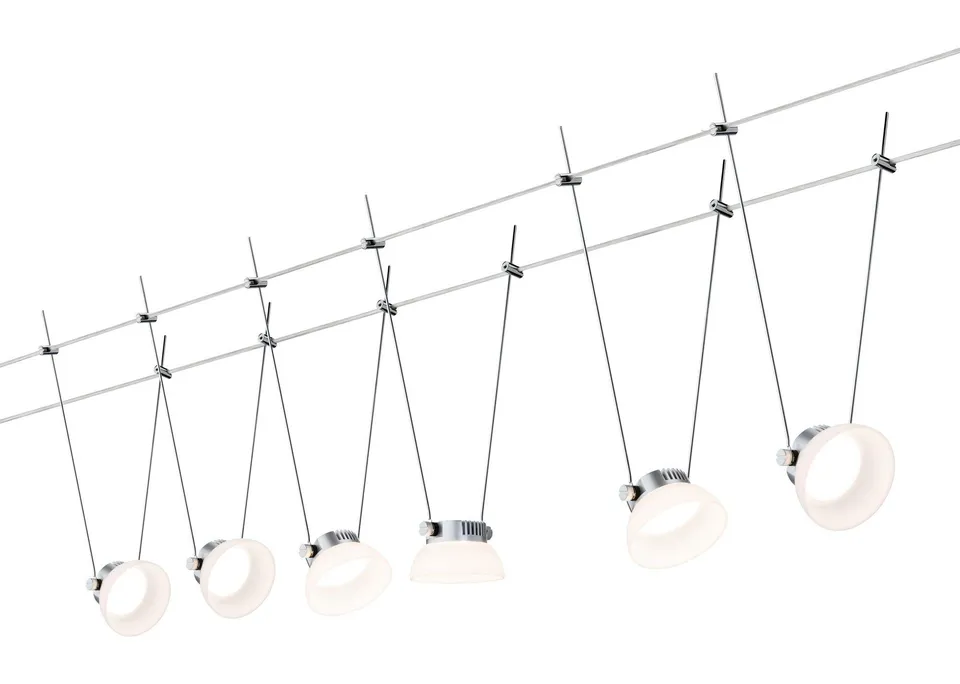 Paulmann 941.13 Seilsystem LED Set silber 6-flammig