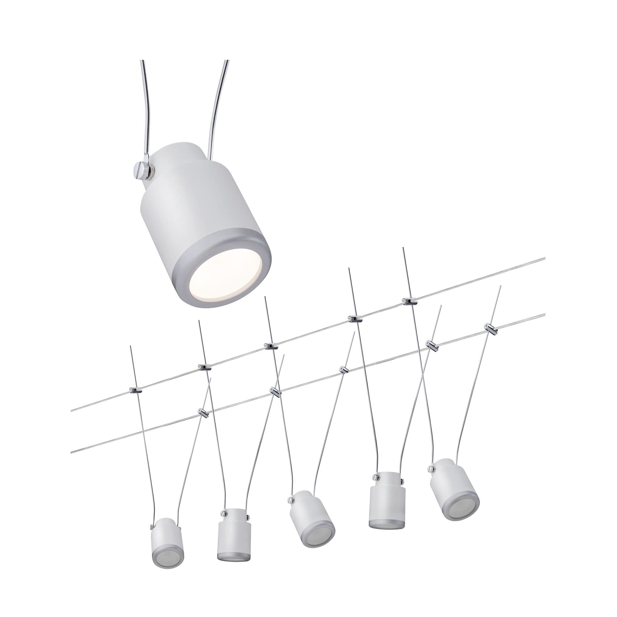Paulmann 3980 Wire System TunLED Seilleuchte weiß 5x4W modern
