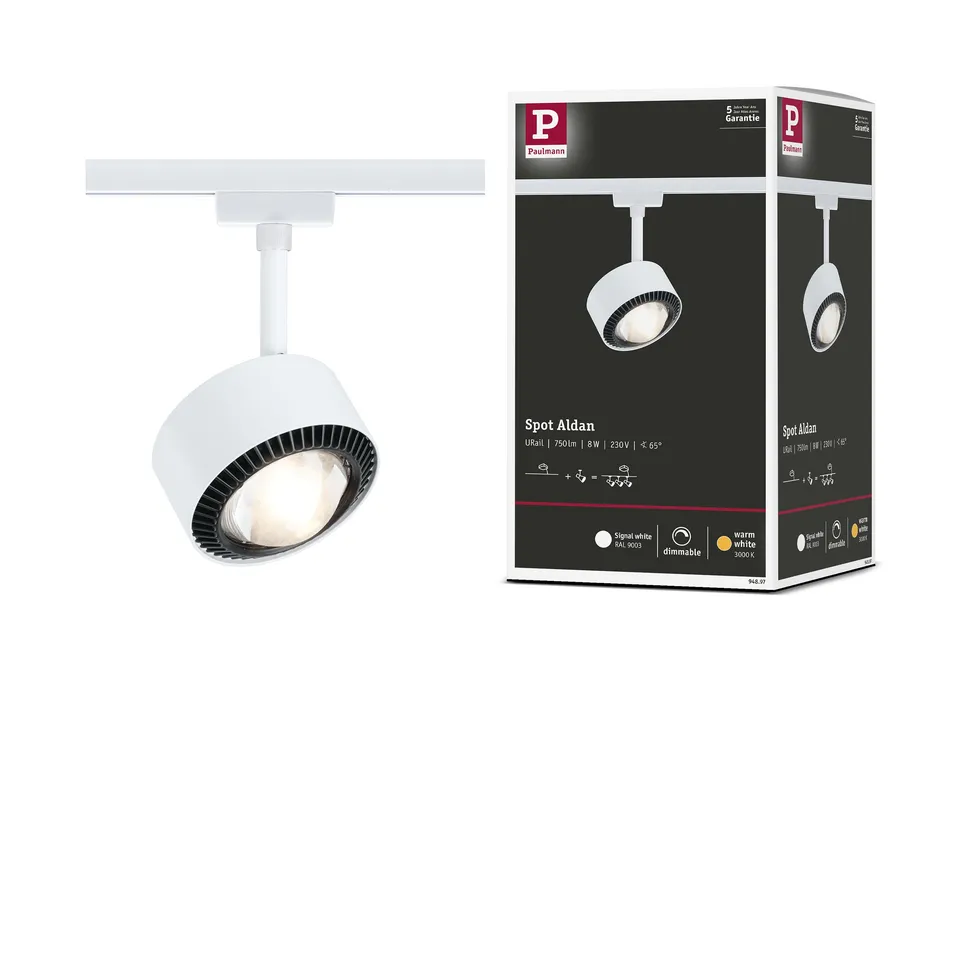 Paulmann URail Aldan 94897 Schienenspot 3000K Weiß