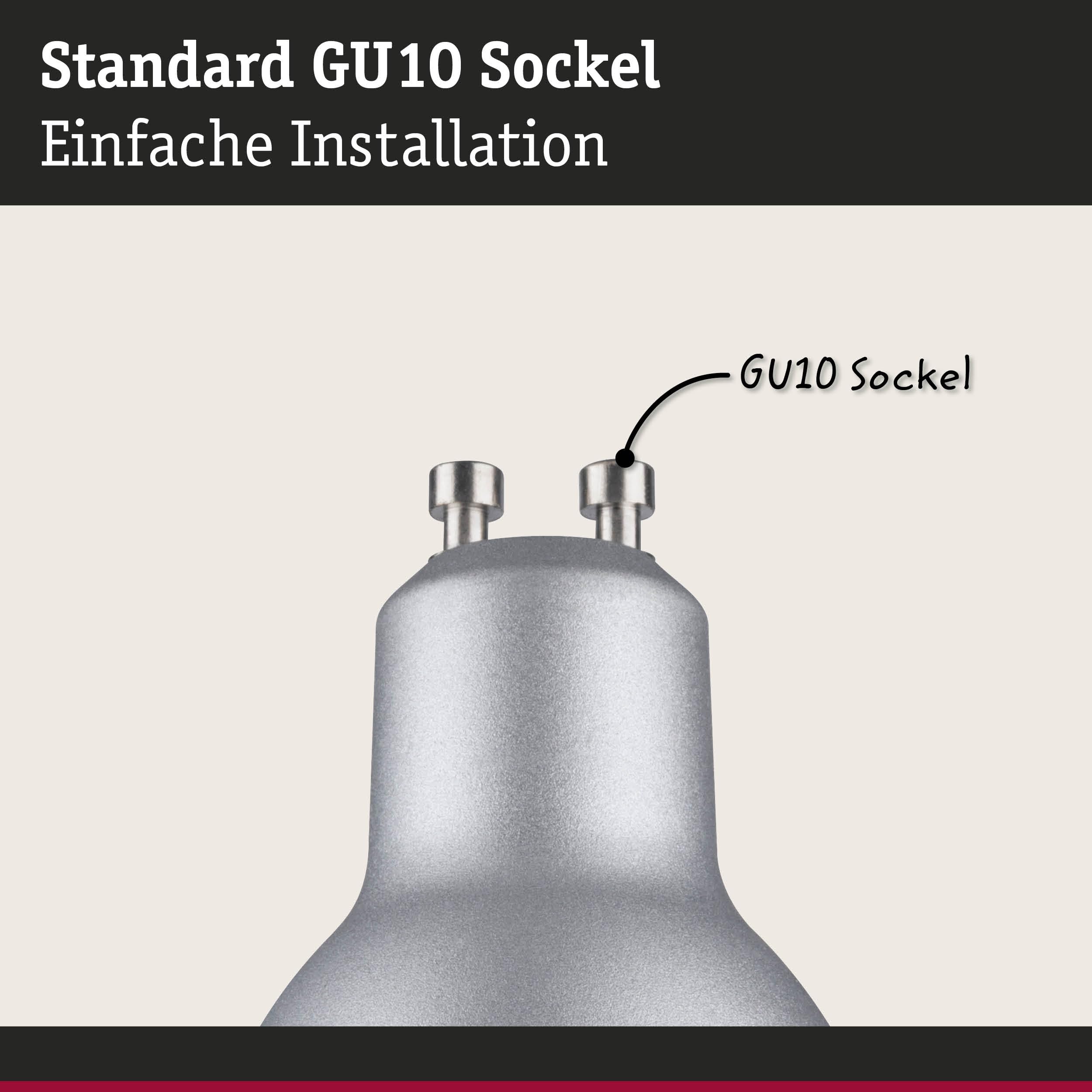 Paulmann Set Standard 5232 GU10 Reflektor 3er Chrom 2700K