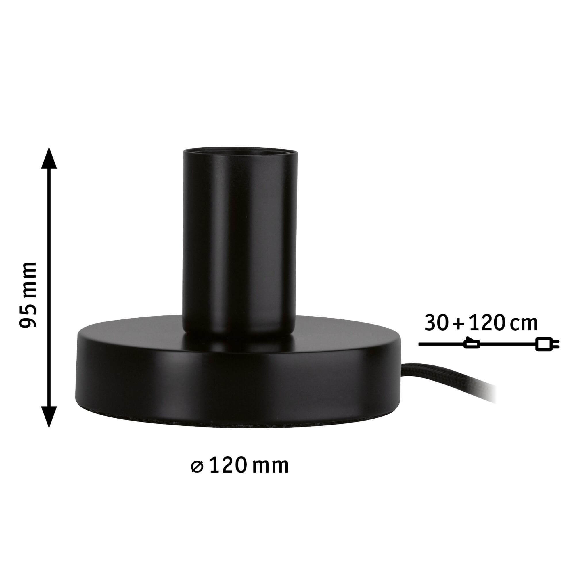 Paulmann Neordic Haldor 79758 Tischleuchte Schwarz
