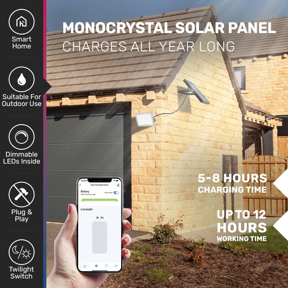 Hoftronic Helios Solar Strahler 50W Außen IP65 410lm