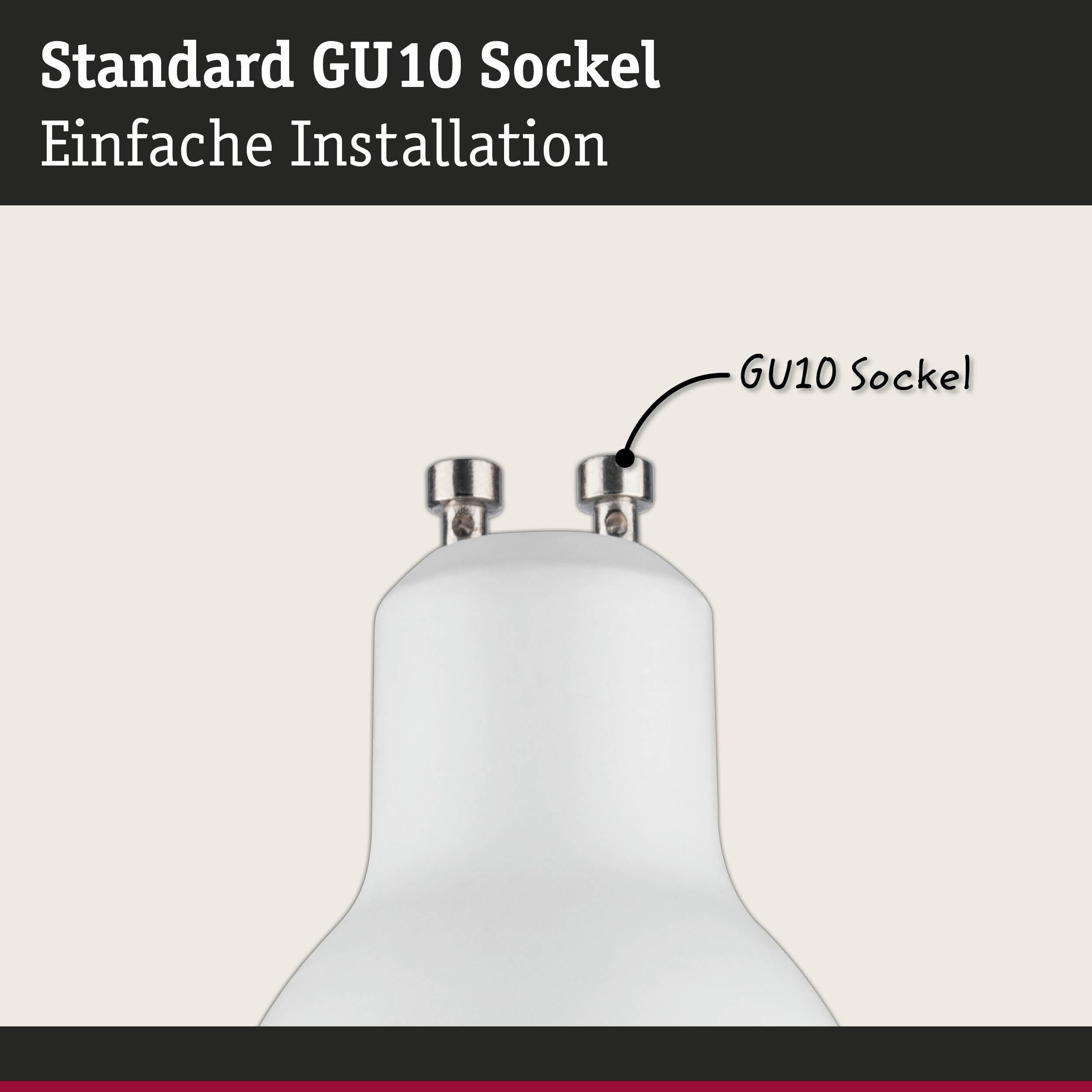 Paulmann 5231 Standard GU10 Reflektor 3er-Set 460lm dimmbar