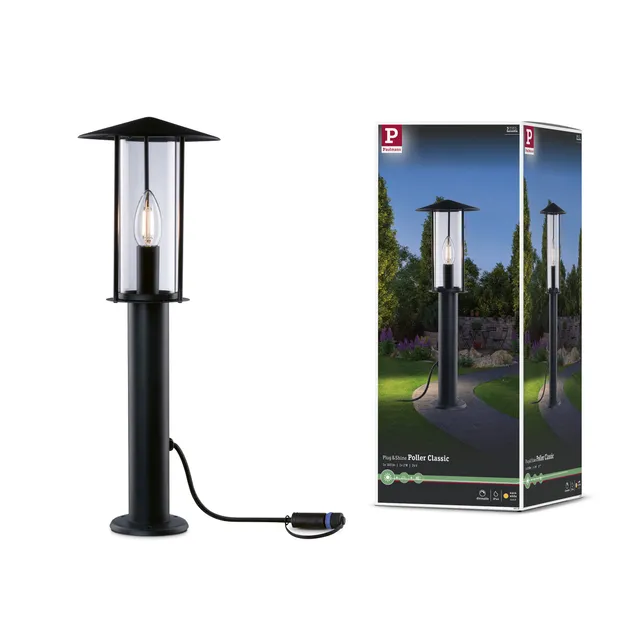 Paulmann Plug&Shine 94322 Poller Classic 50cm IP44 3000K