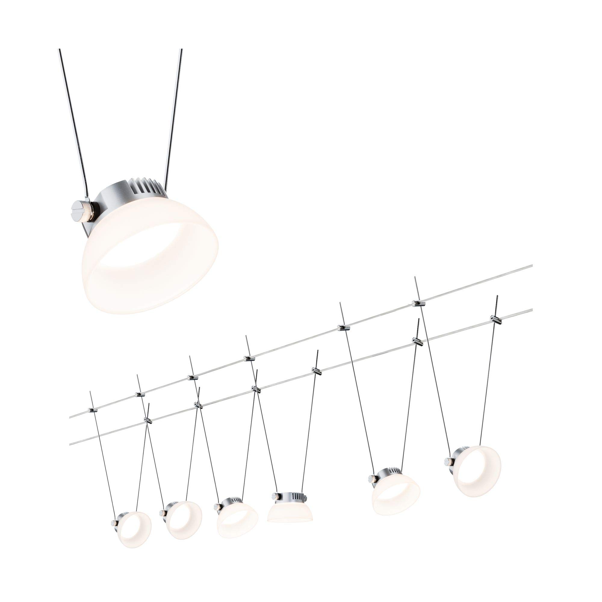 Paulmann 941.13 Seilsystem LED Set silber 6-flammig