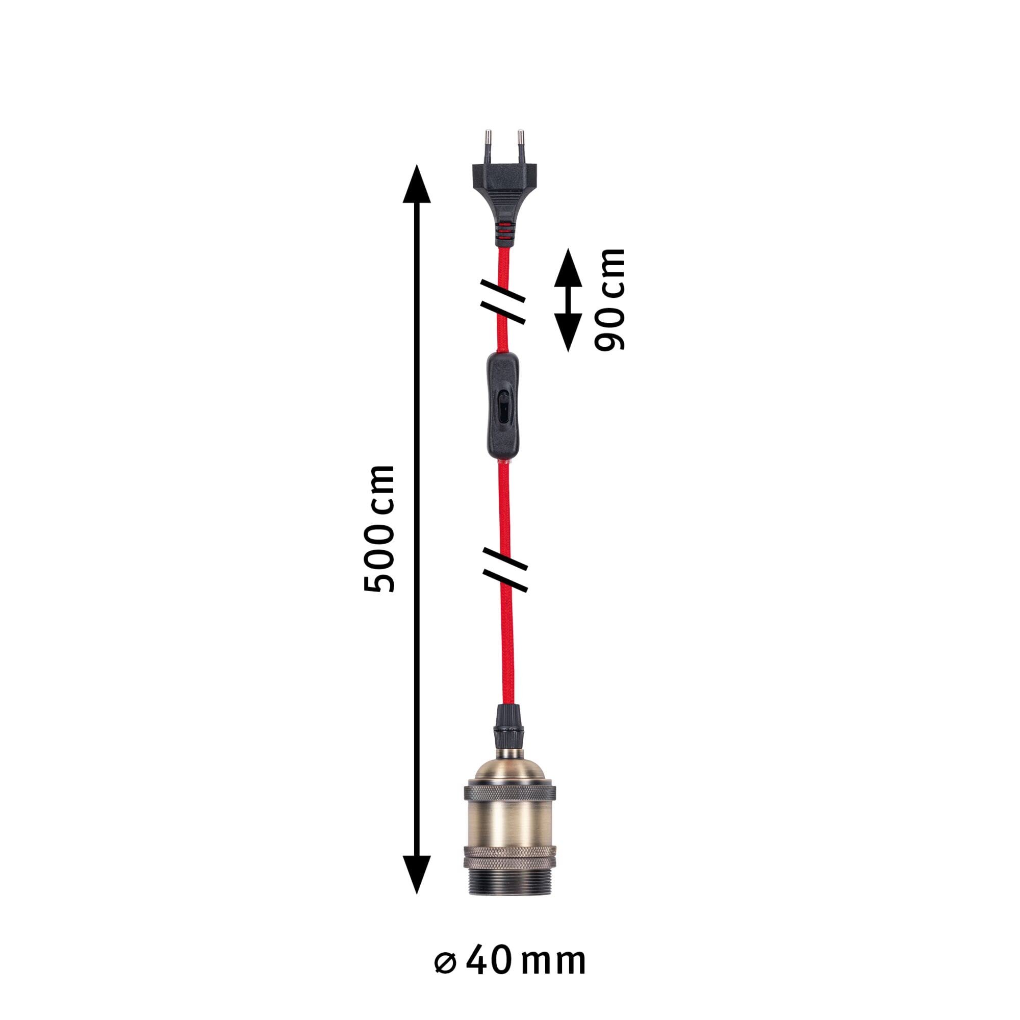 Paulmann Neordic Eldar 79770 Pendelleuchte Rot E27