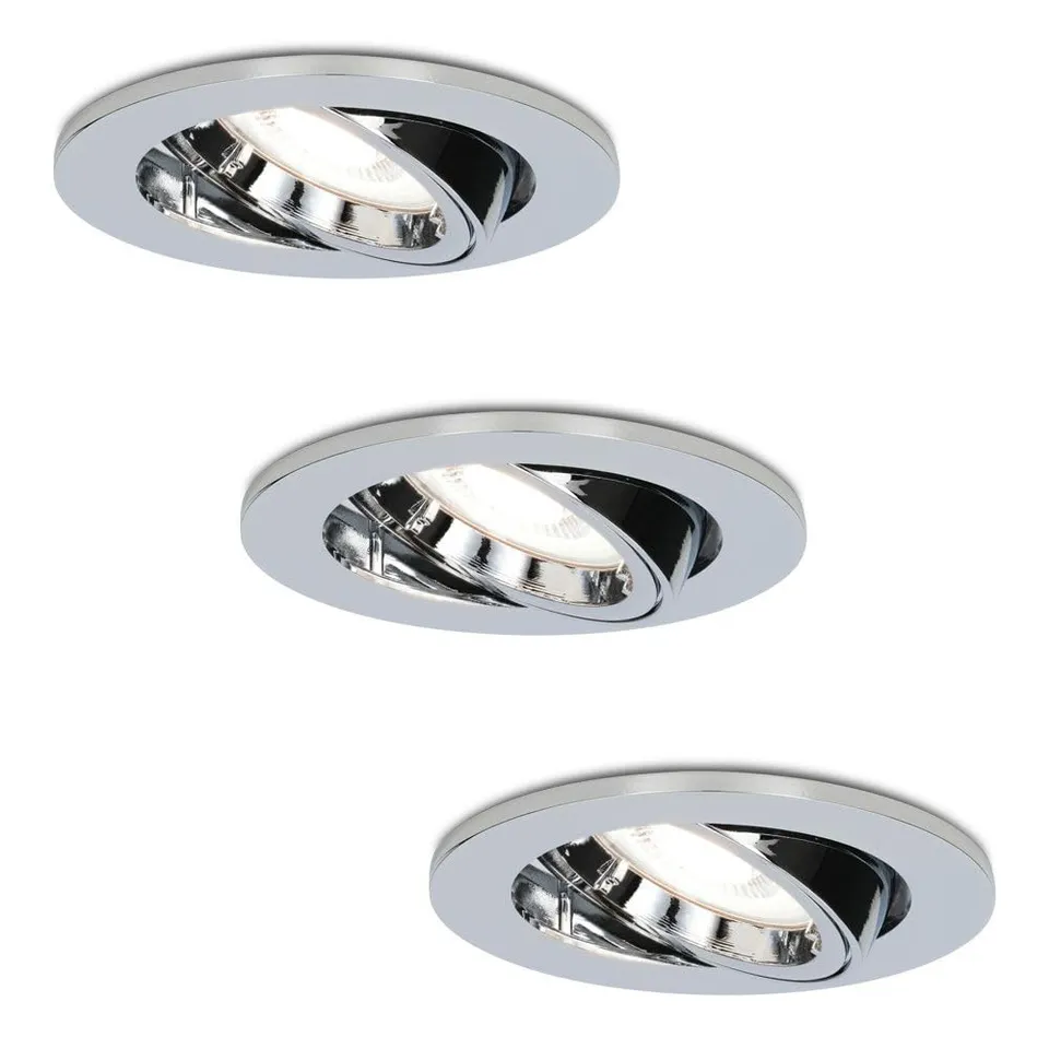 Hoftronic Maya Einbaustrahler 3er Set Weiß 6000K