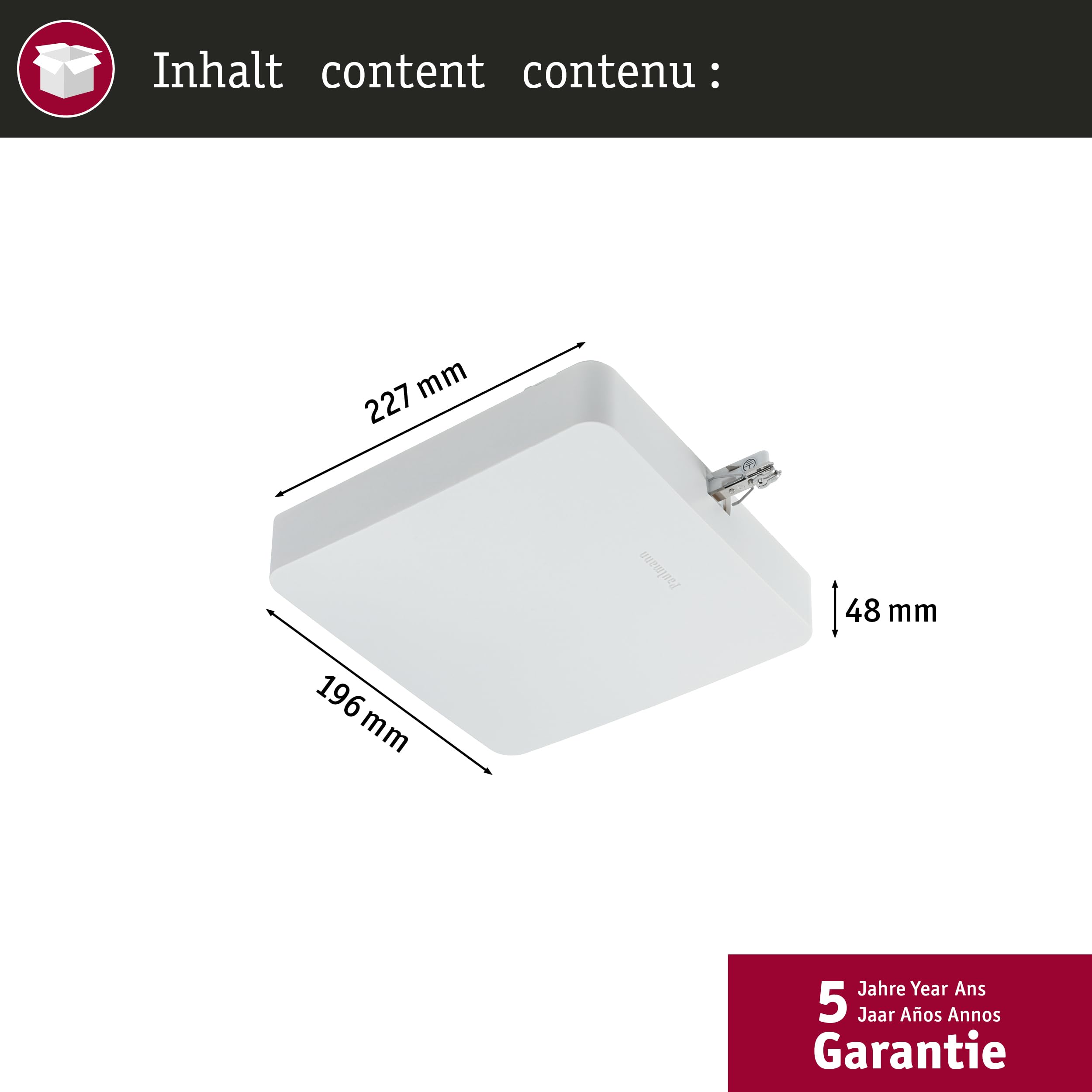 Paulmann URail Mitteleinspeisung Zigbee Weiß 50121