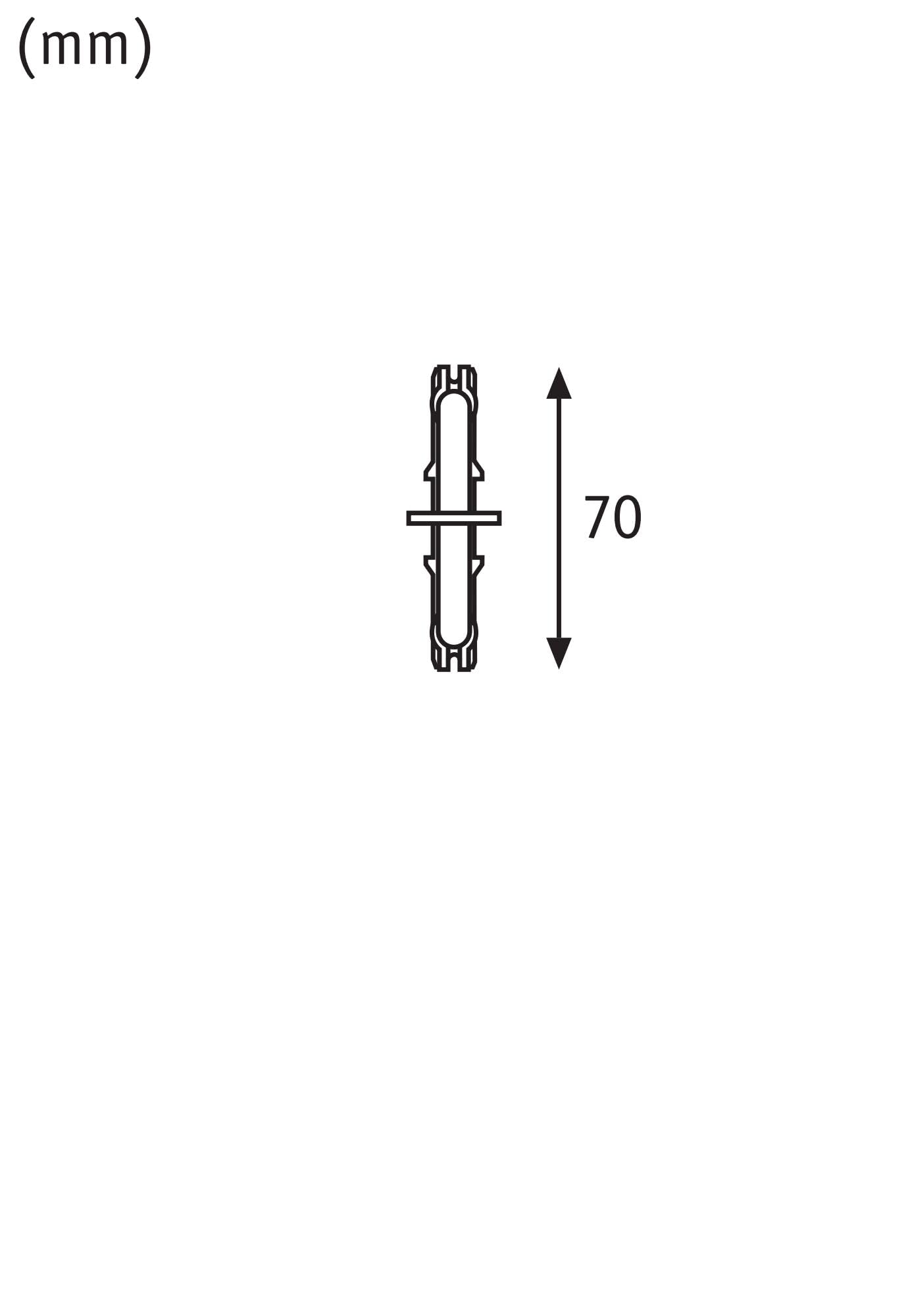 Paulmann URail 95140 Stromtrenner Silber 70mm