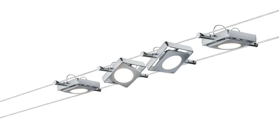 Paulmann 941.07 Seilsystem LED chrom matt 4-flammig