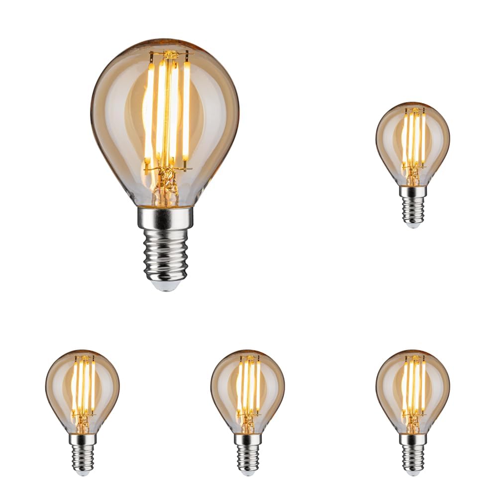 Paulmann 28712 LED Filament Lampe E14 einzeln Goldlicht 2500K