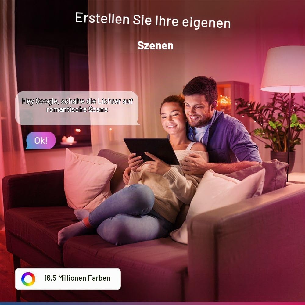 Hoftronic Smart Home P45 E14 LED Lampe RGBWW 1er