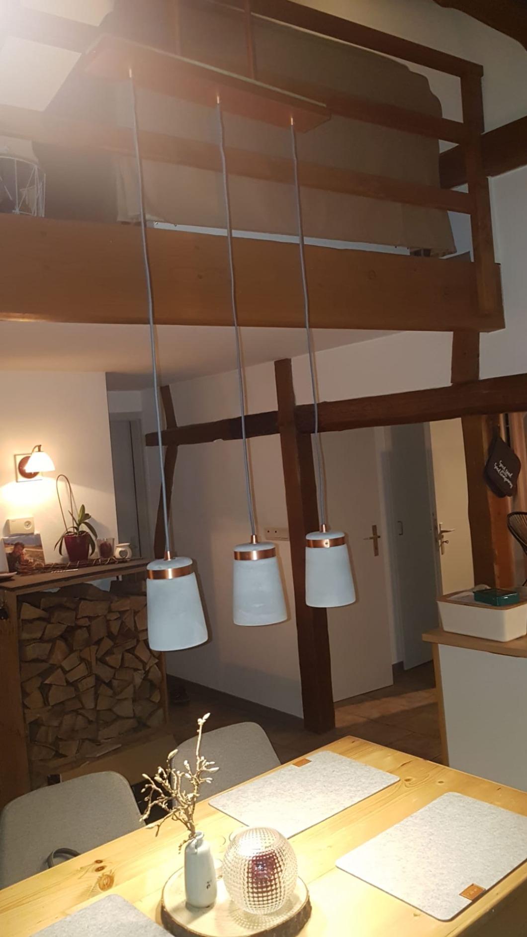 Paulmann Neordic Stig 3er-Pendel E27 Beton Kupfer