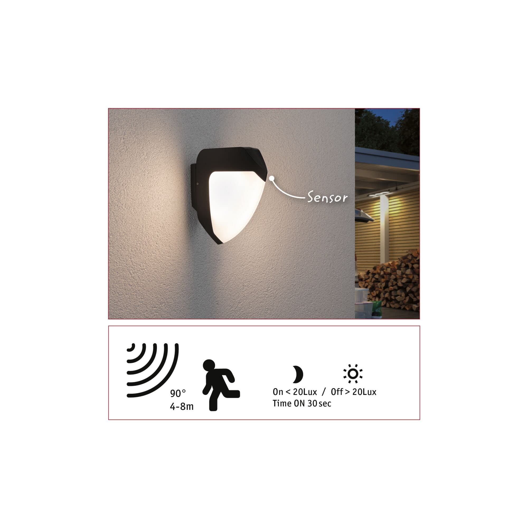 Paulmann Ikosea 94517 Außenleuchte Zigbee Anthrazit