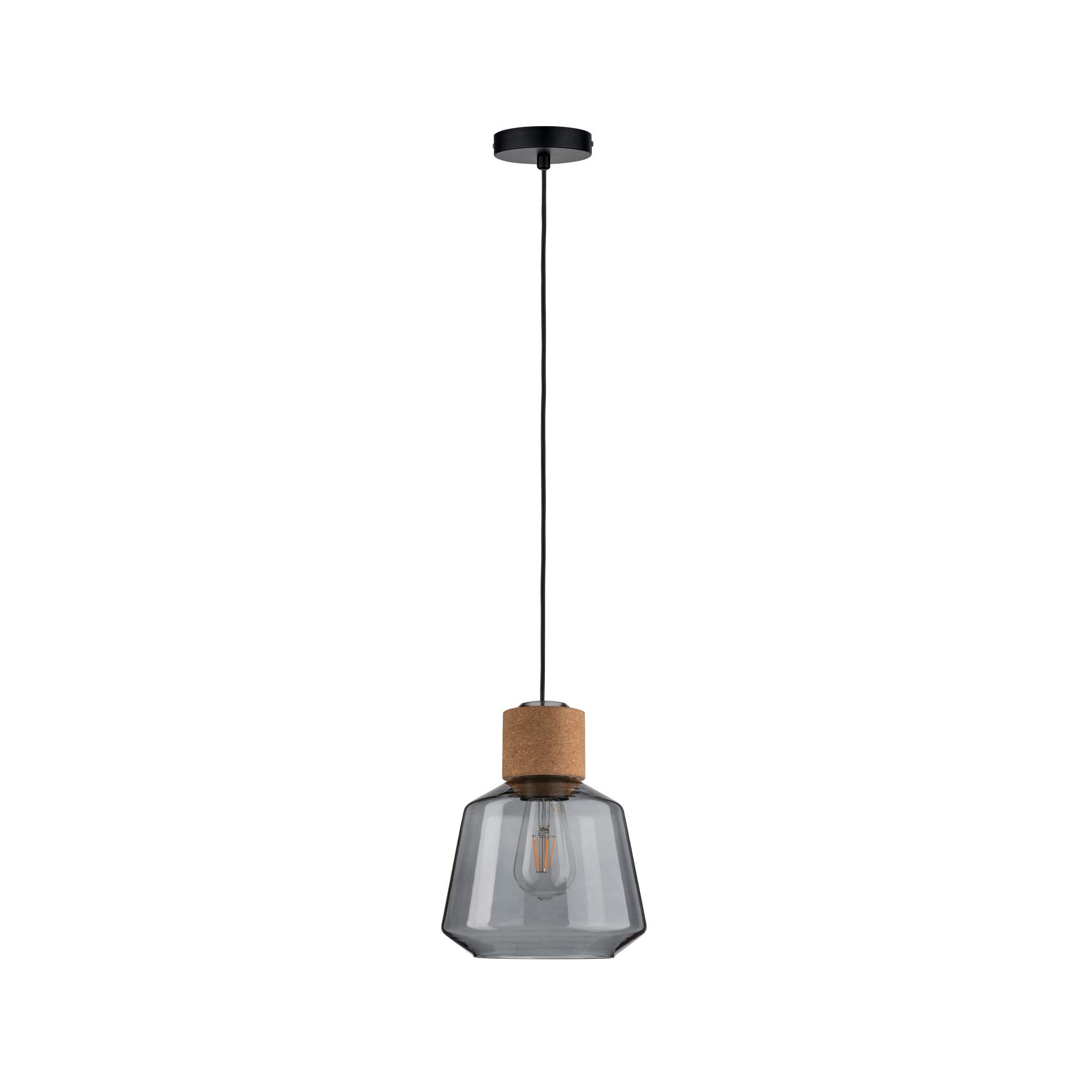 Paulmann Neordic Elia 79739 Pendelleuchte Rauchglas Kork