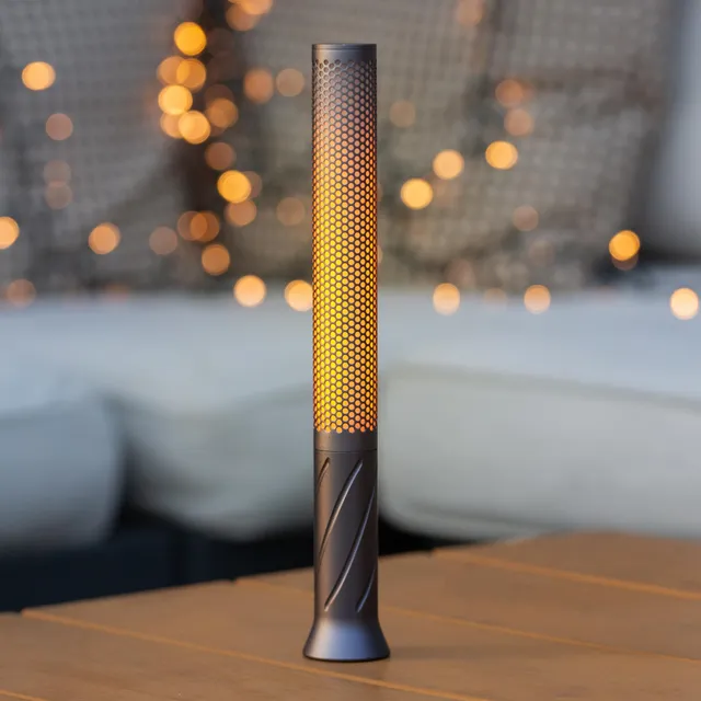 Phonar LED Tischlampe kabellos dimmbar warm 2600mAh grau