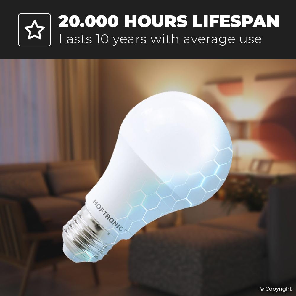 Hoftronic E27 LED Birne 10,5W 10er Warmweiß