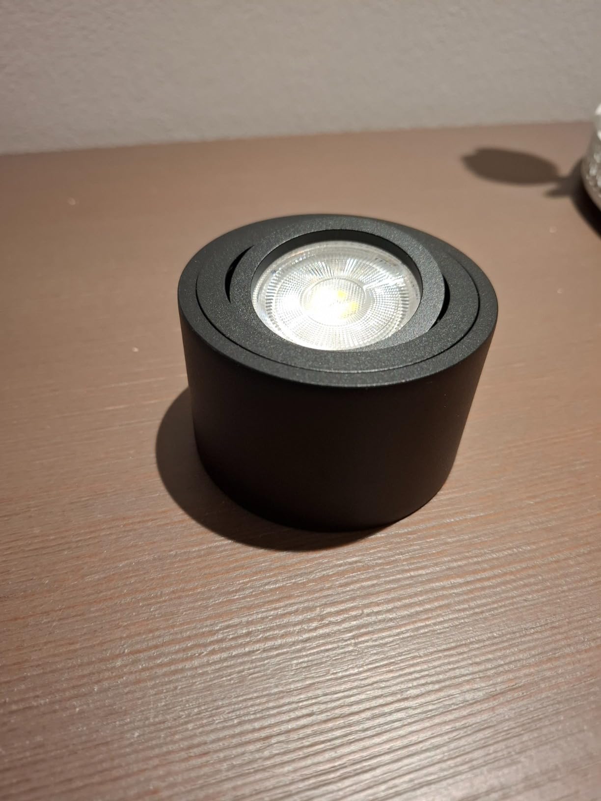 MATO Aufbaustrahler Ø80 schwarz 5W 3 Lichtfarben