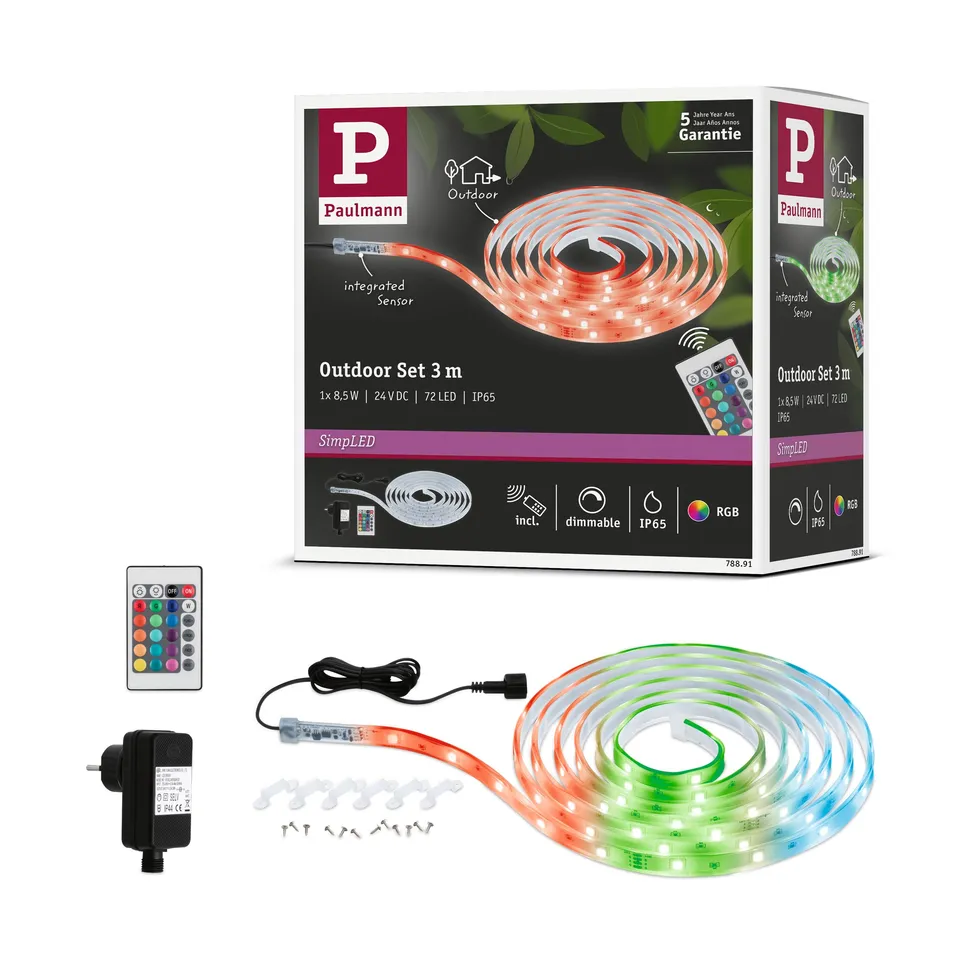 Paulmann SimpLED 78891 Outdoor Stripe 3m RGB IP65