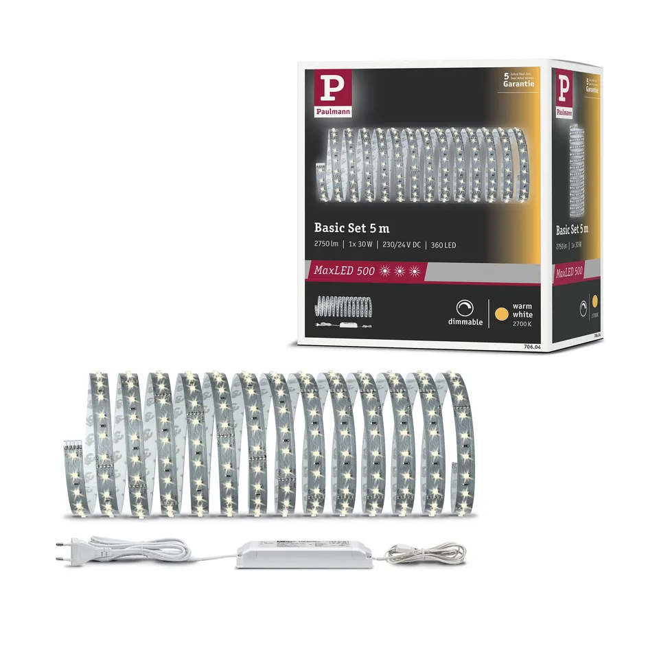 Paulmann MaxLED 706.04 LED-Streifen-Set silber
