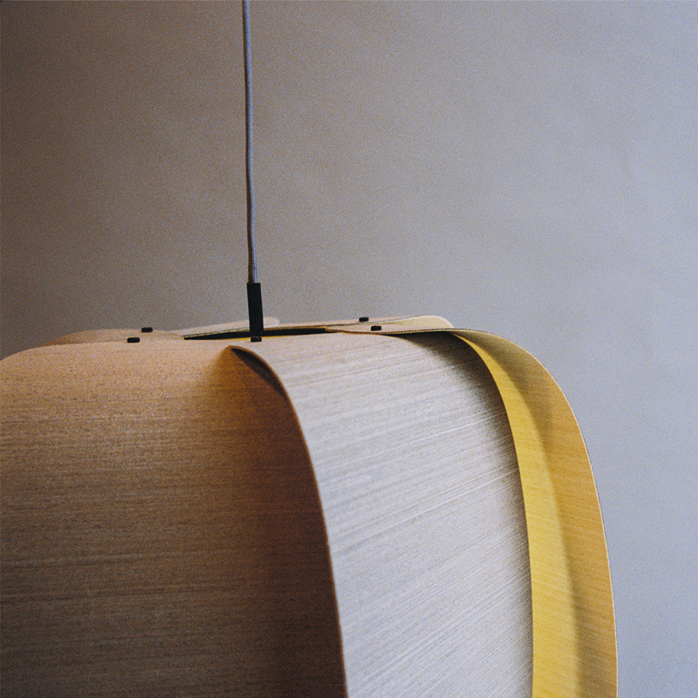 Bruck Alba Pendelleuchte Holz handbemalt