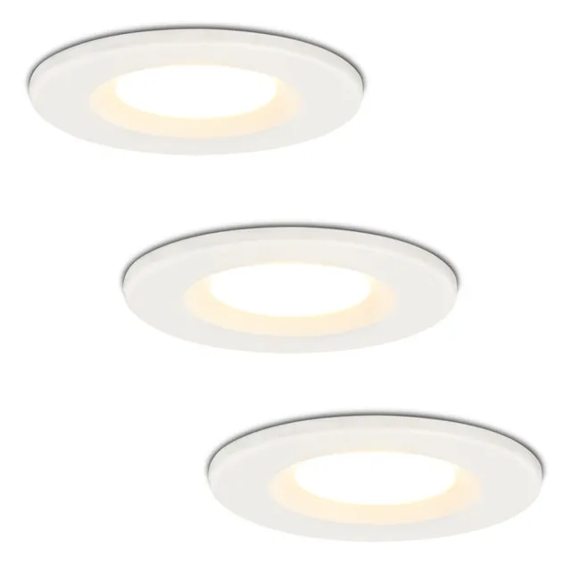Hoftronic Venezia LED Einbaustrahler weiß 3er Set IP65
