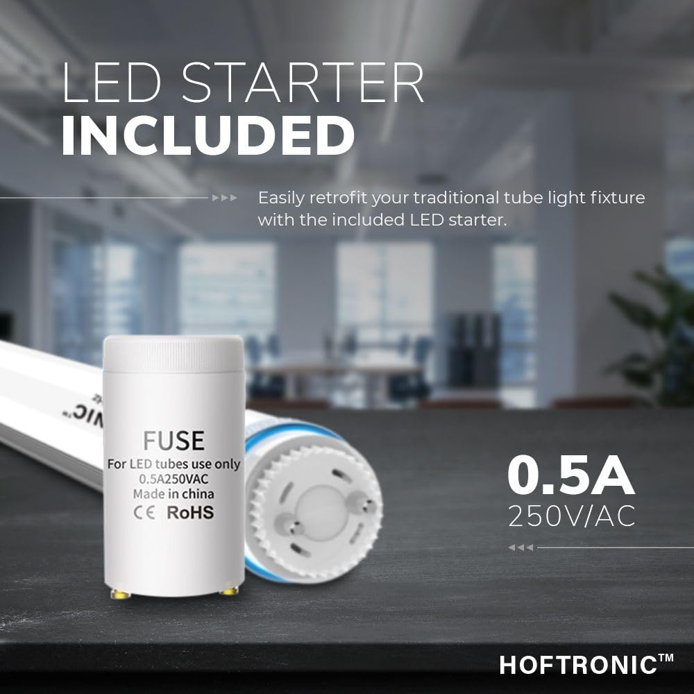 Hoftronic Feuchtraumleuchte 120cm 25er Set 3000K warmweiß