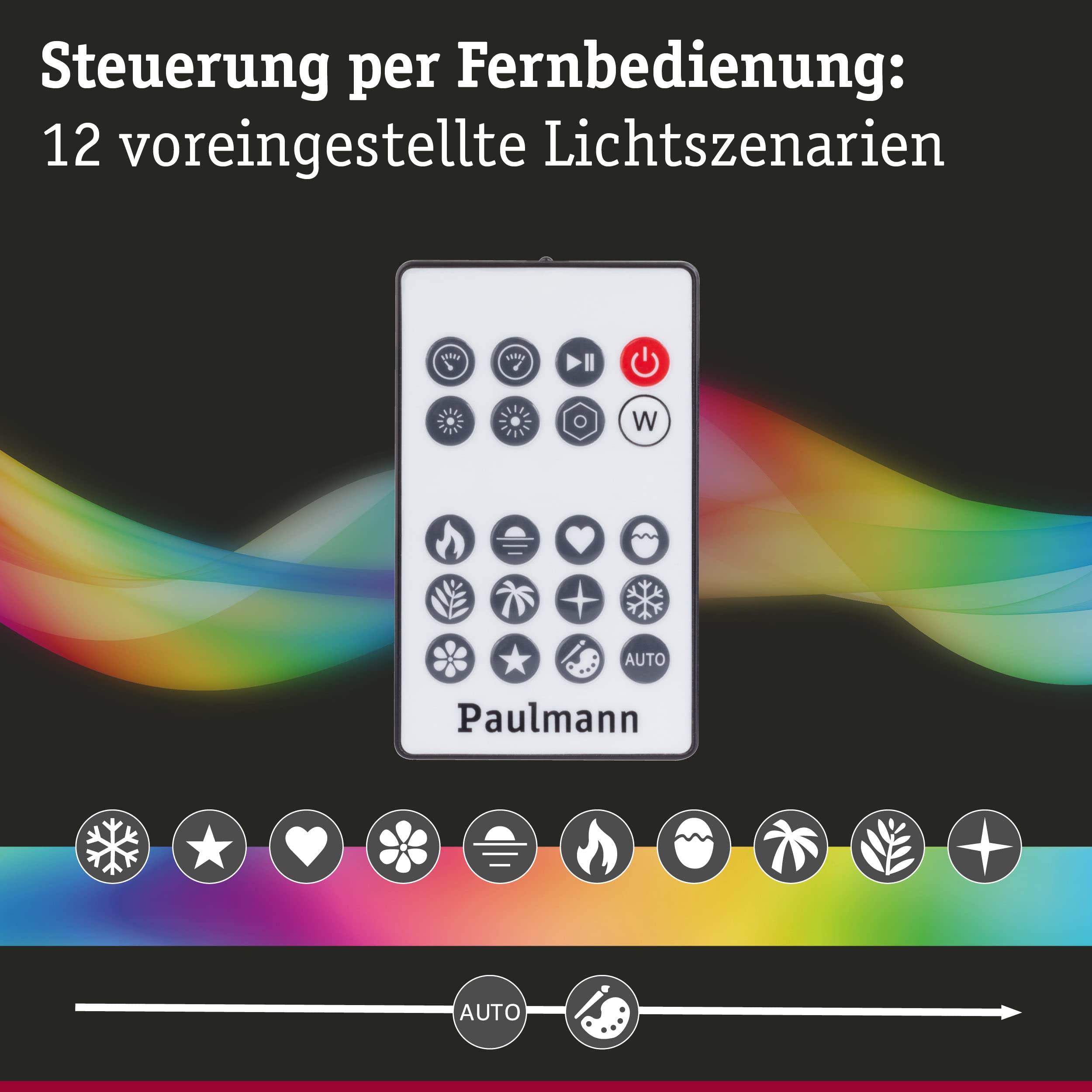 Paulmann 78881 Dynamic Rainbow LED-Stripe 2,4m RGB 65 Zoll